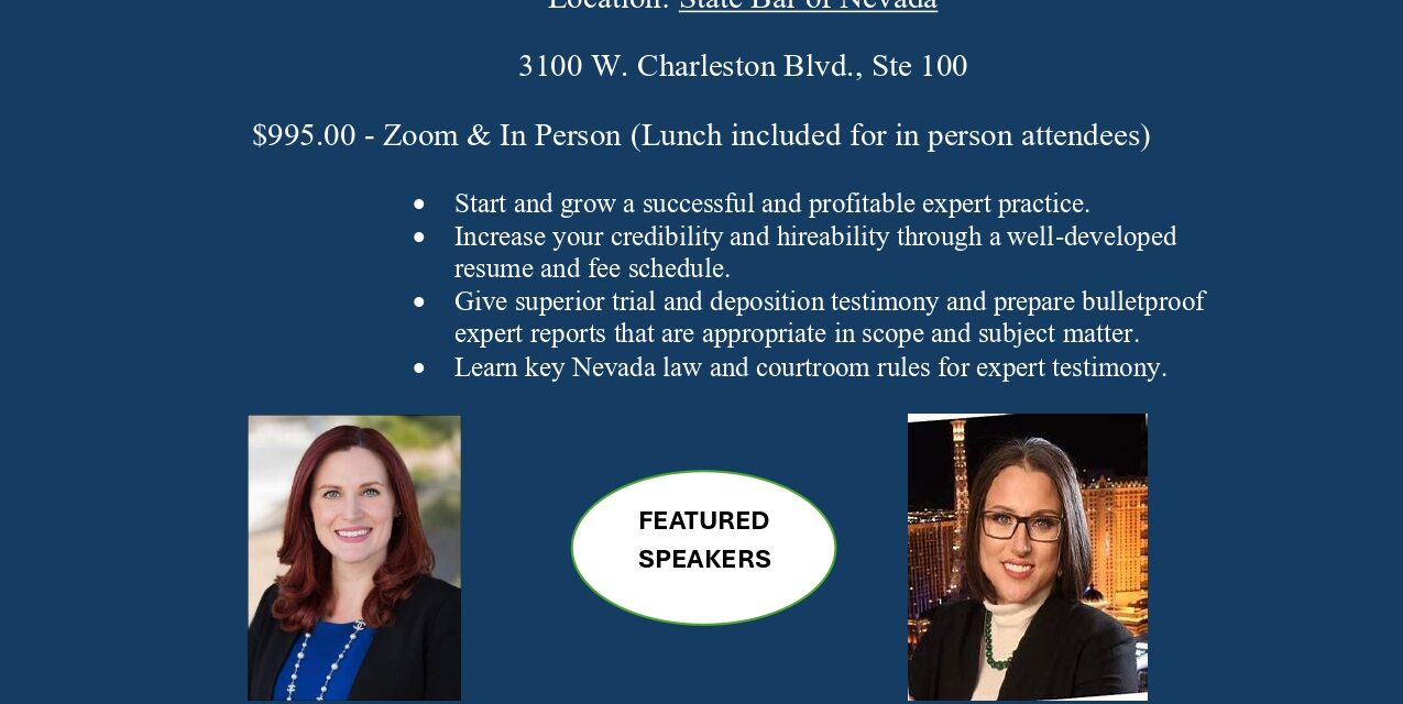Expert Witness University